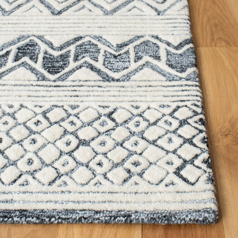 Roslyn Hand Tufted Performance Geometric Rug, Rectangle 3' x 5'