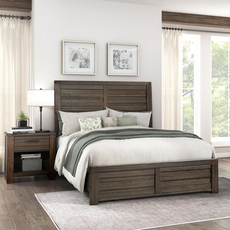Lit standard Brownson, Double, Brun foncé