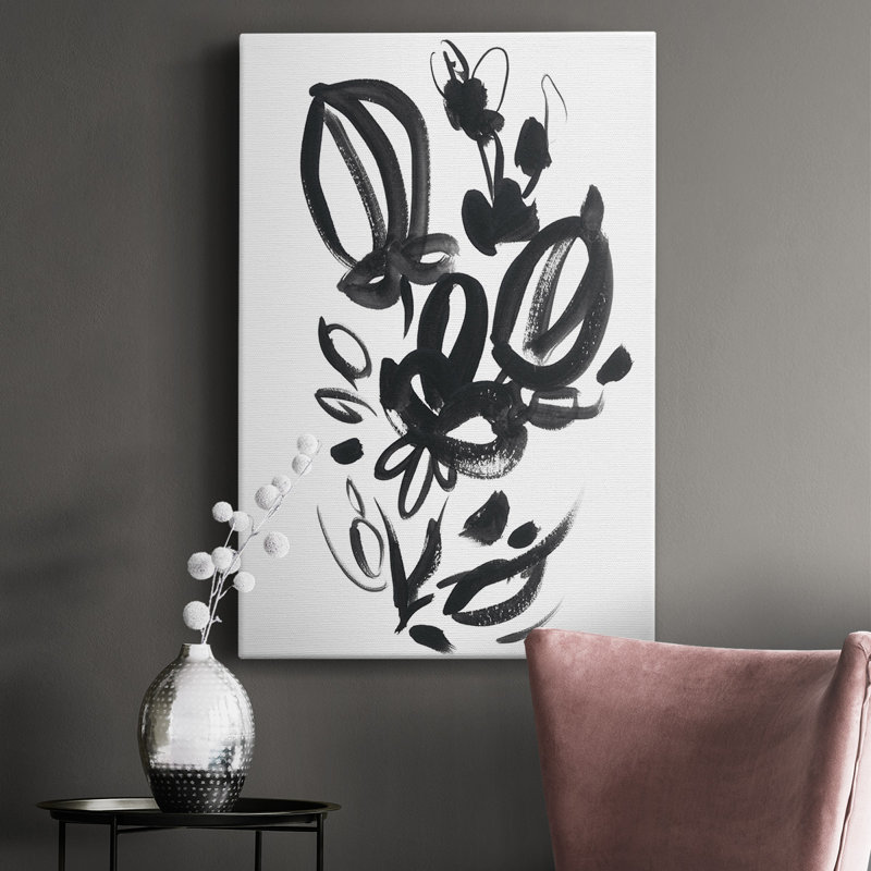 Cameo Bloom III - peinture sur toile tendue, H 18 po x l 12 po x P 1 po