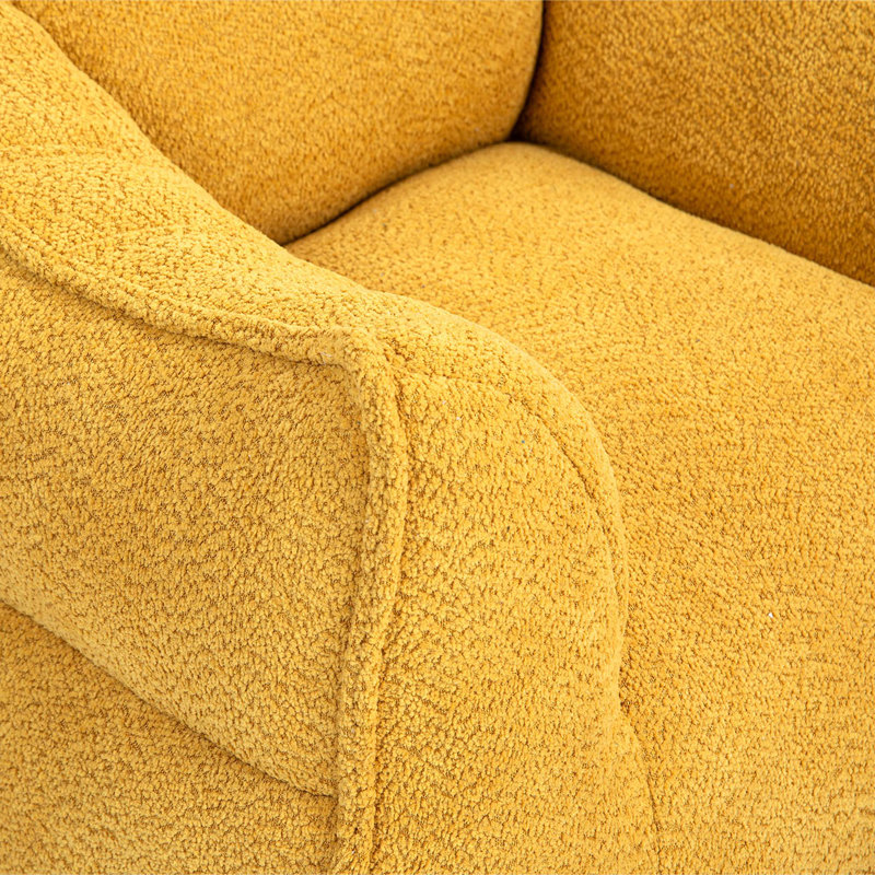 Fauteuil à billes Comfort Lounger, Jaune moutarde