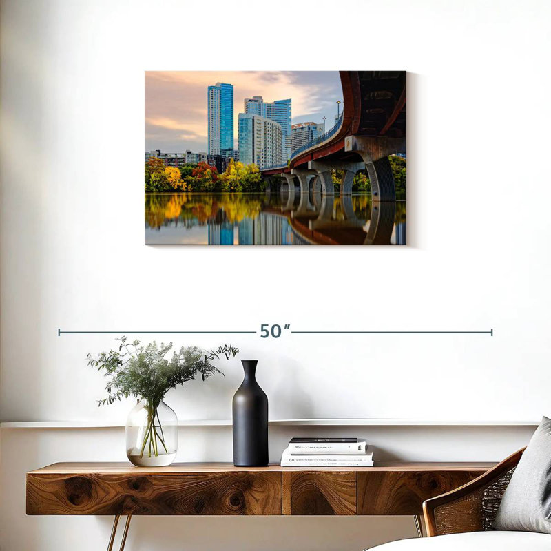 Sireci Austin Urban Cityscape, 20" H x 30" W