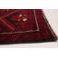 Tapis de zone en laine rouge foncé 3 pi 11 po x 8 pi 9 po main one-of-kind noué la Shanksville