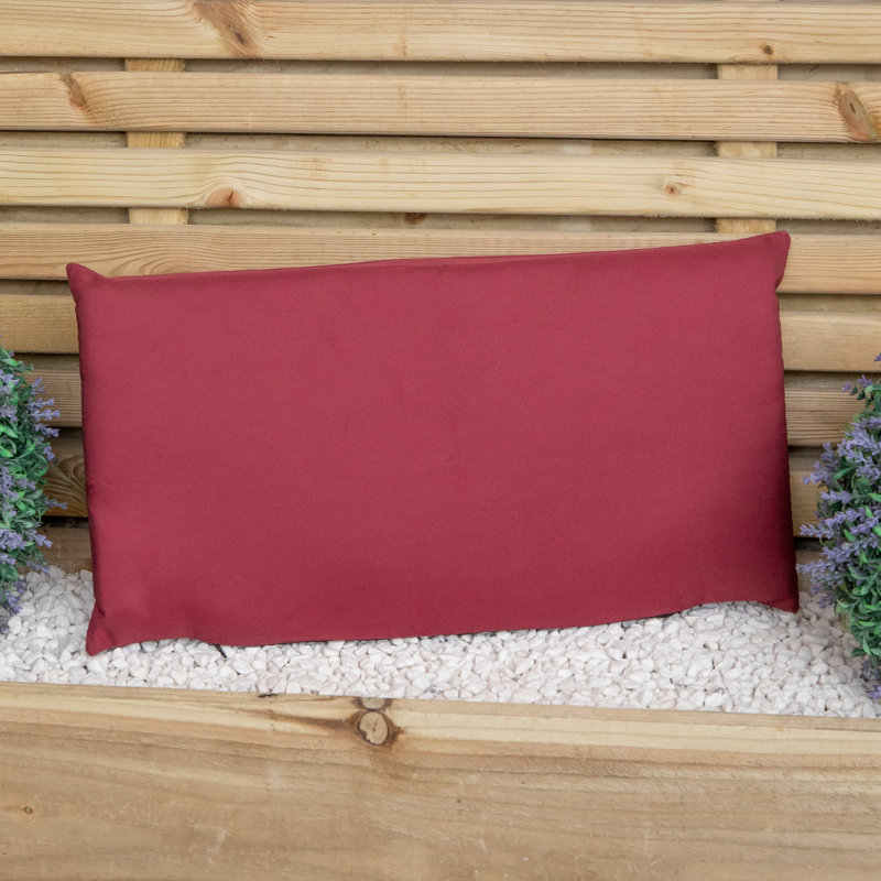 52 x 20cm Back Cushion for Single Wooden Garden Chair in Burgundy, Red, 52cm W x 5cm D