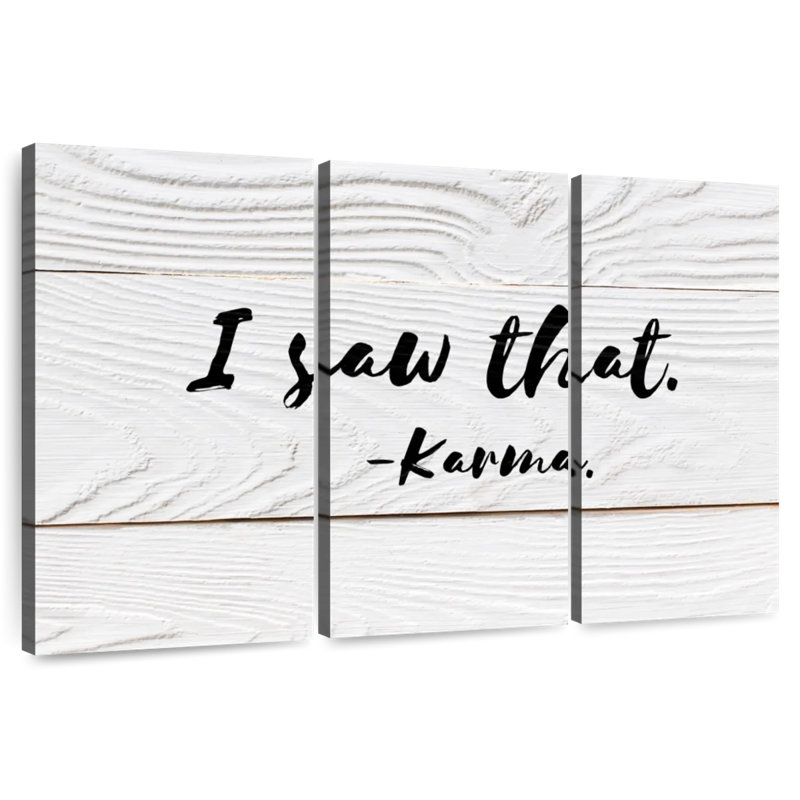 Tergel Karma Humor Typography, 28" H x 45" W