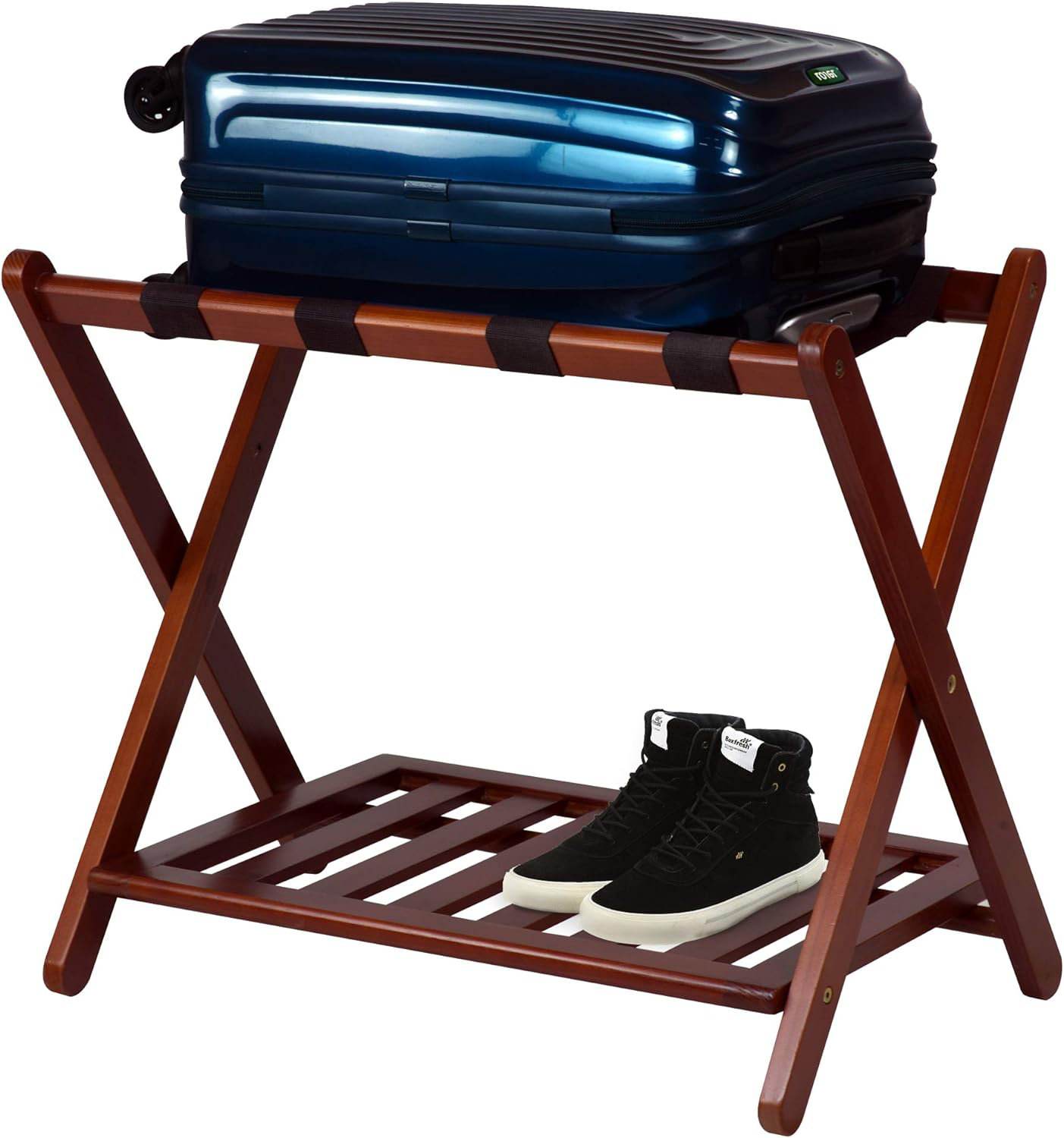 Co-t Folding Wood Luggage Rack | Wayfair