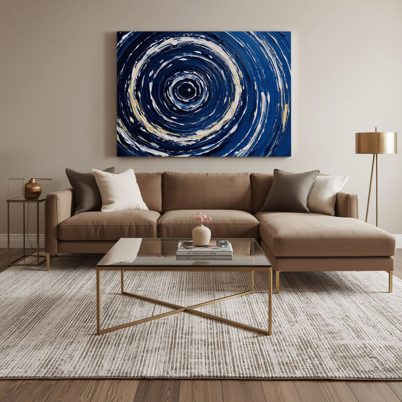 Space Star, photographie d'art sur toile bleue, 16" H x 20" W