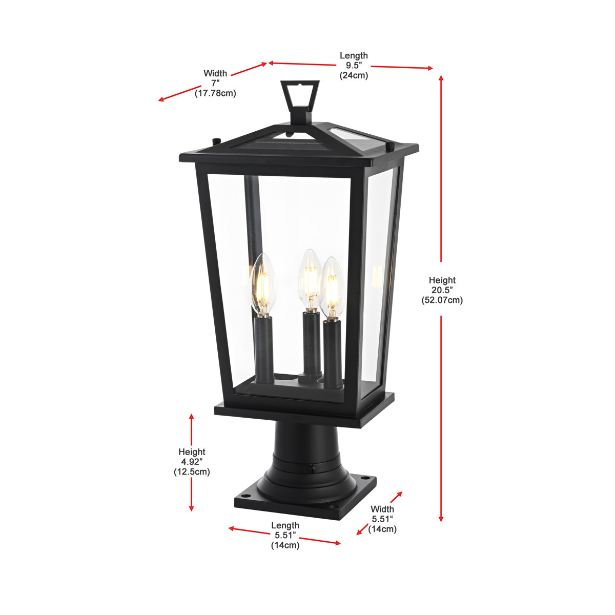 Birch Lane Jamila Outdoor Post Light - Thumbnail 4