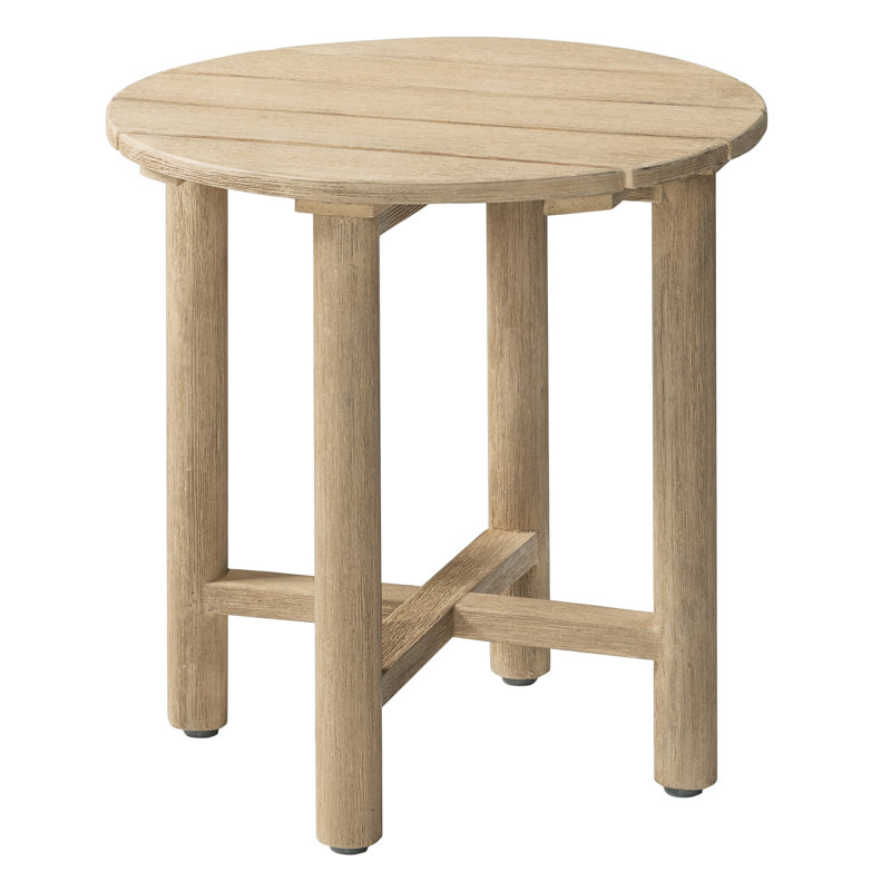 16.5''Round Acacia Wood Side Table