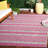 Raysen Performance Striped Indoor/Outdoor Area Rug