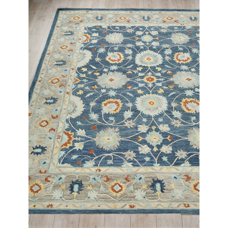 Newport hand-tufted New Zealand Wool Blue/Gray Area Rug, 8'X10'