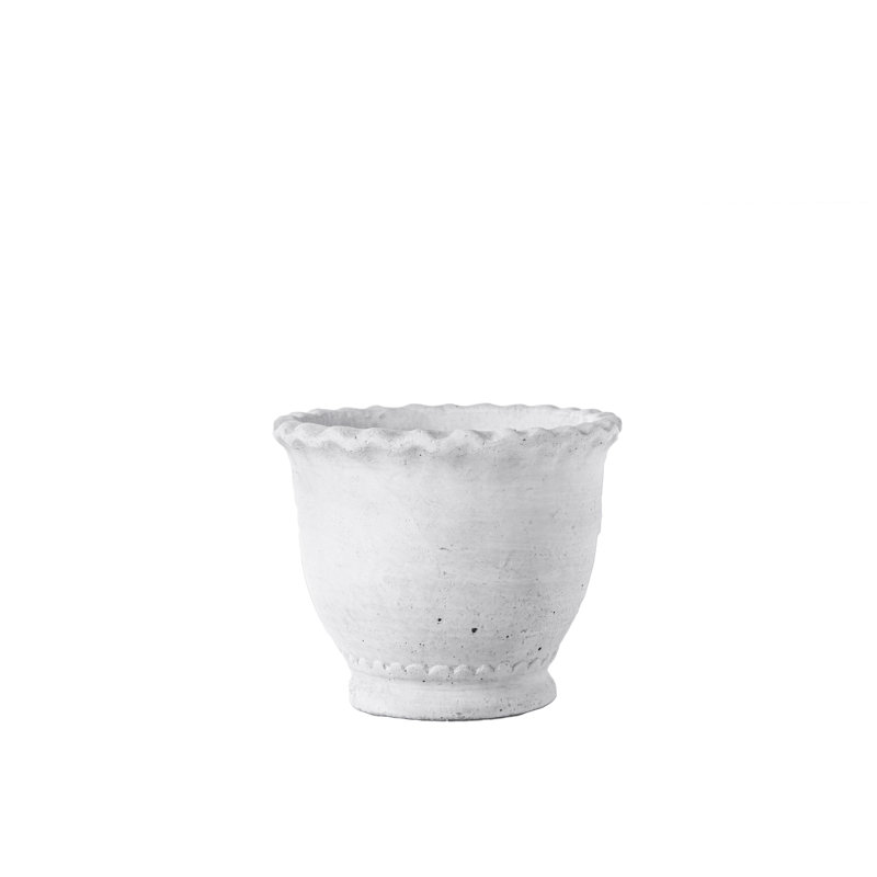 Pot de fleurs en béton Commer, Gris, H 5 po x l 6 po x P 6 po