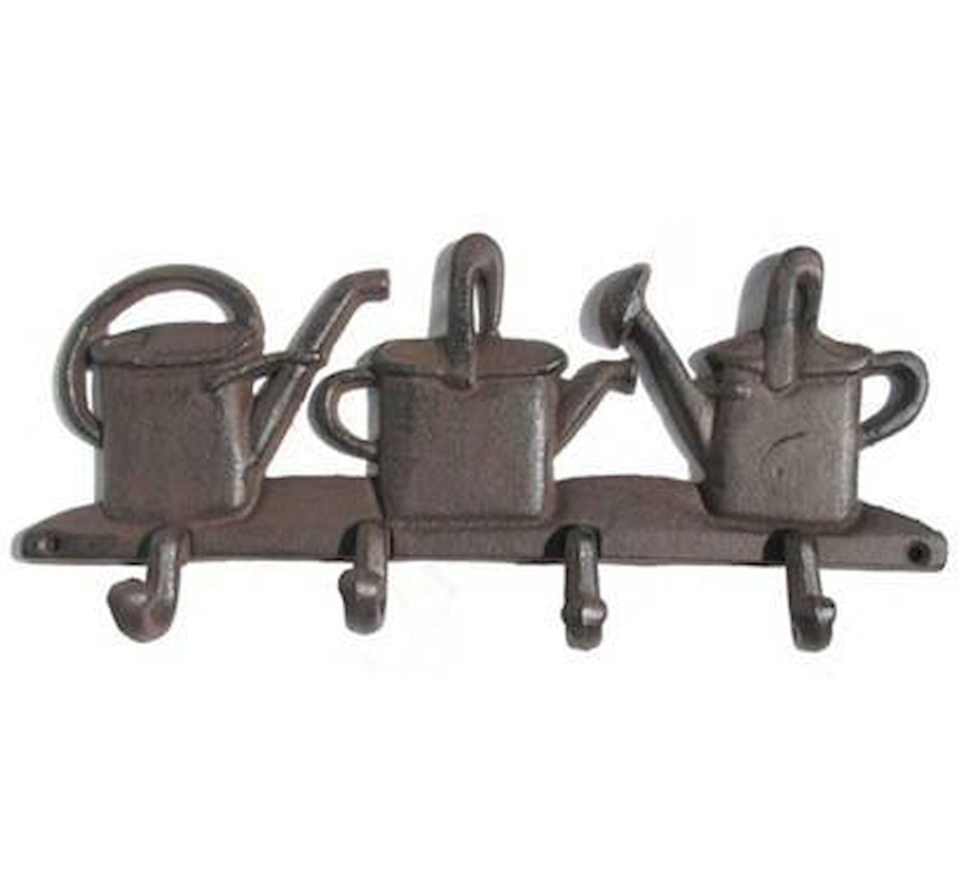 Alessandra Iron Wall 4 - Hook Wall Mounted Coat Rack August Grove®