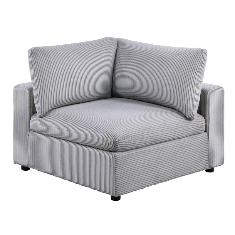 Melody Grey Sectional Without Pullout