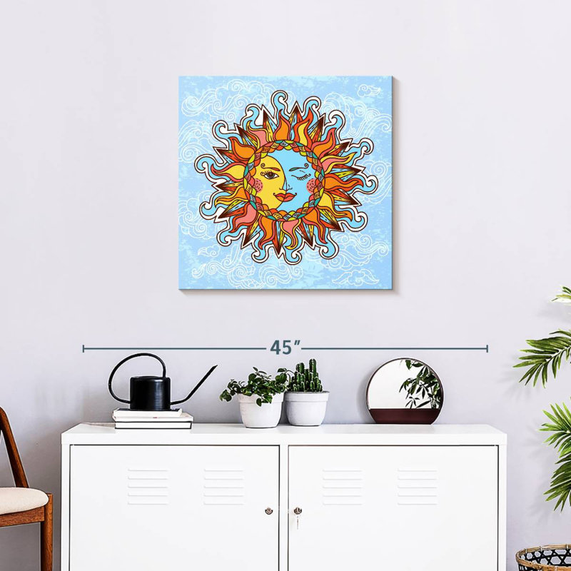 Caricature d'Oberle soleil et lune bohème