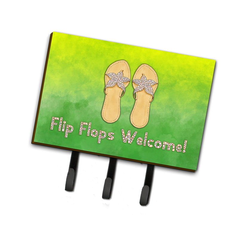 Porte-clés mural Flip Flops Welcome
