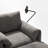Upholstered Accent Armchair With Storage Ottoman-1890609193