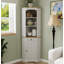Armoire de rangement de 68 po de hauteur pour salle de bain avec tablettes et tiroir, armoire de coin triangulaire autoportante avec porte et tablettes réglables pour la salle de bain, le vestibule ou le salon
