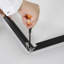 Portable Snap Poster Frame 1.25" Aluminum Front Loading Wall Mount 40X60 Black-70736081