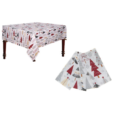 Wilmerding Geometric Christmas Dining Linen Set