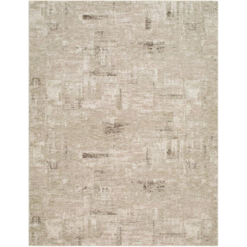 Keller Machine Woven, Gray/Ivory/Black, Rectangle 5' x 7'5"