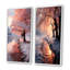 «Winter Peach Tree On Frosty Morning», 2 pièces sur toile-2033880146-2033880149