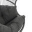 Fauteuil oscillant d'extérieur en osier gris foncé Palos-2065169328