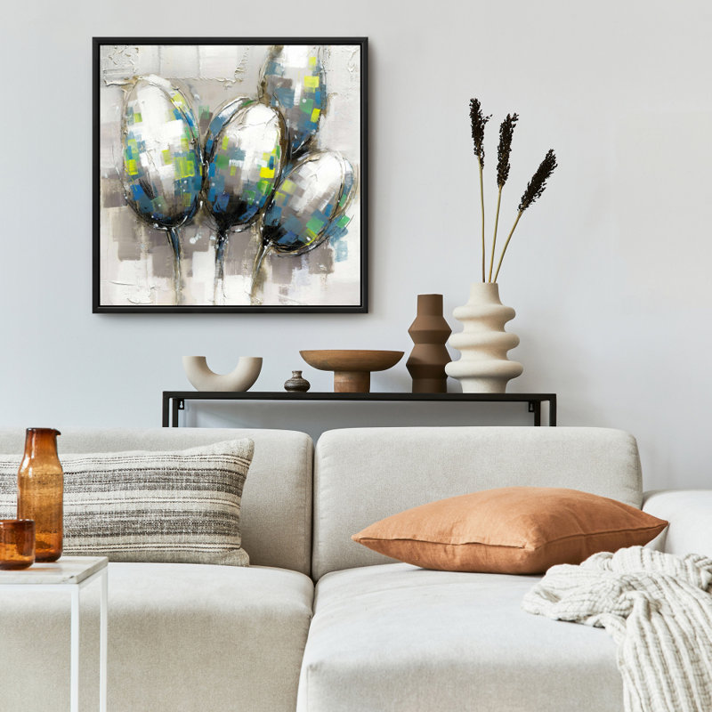 "Tulipes bleues abstraites"