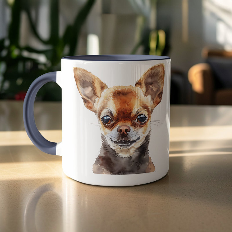 Ceramic Coffee Mug, 2, Navy