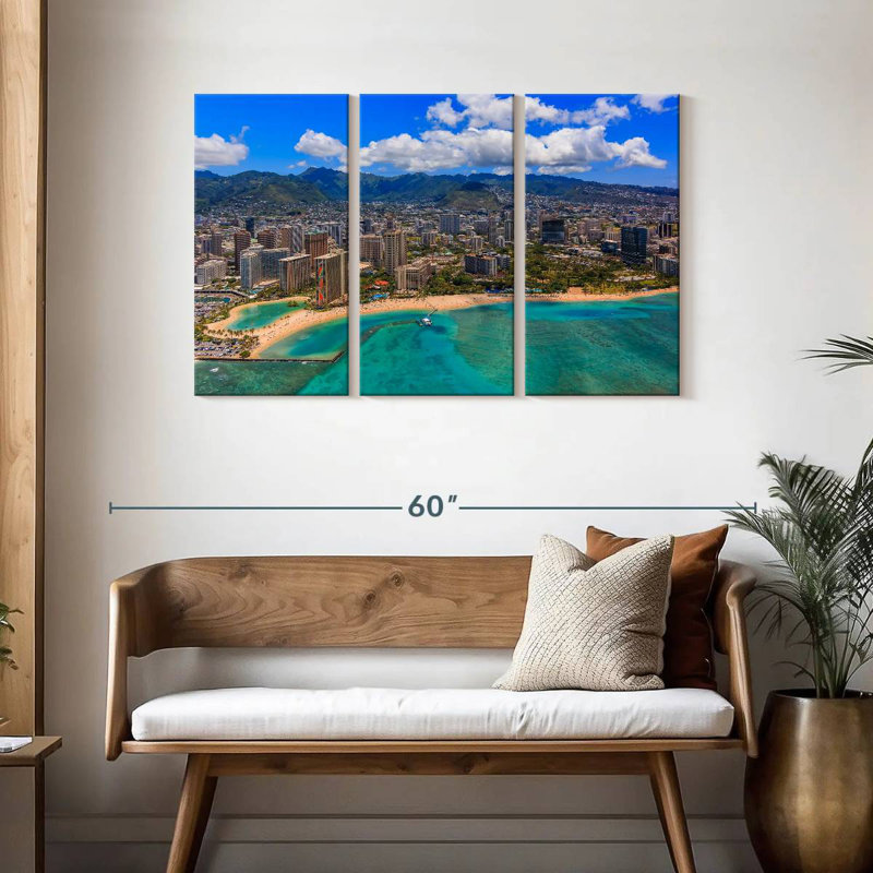 Ensoleillé, Waikiki Gillard, H 28 po x l 45 po