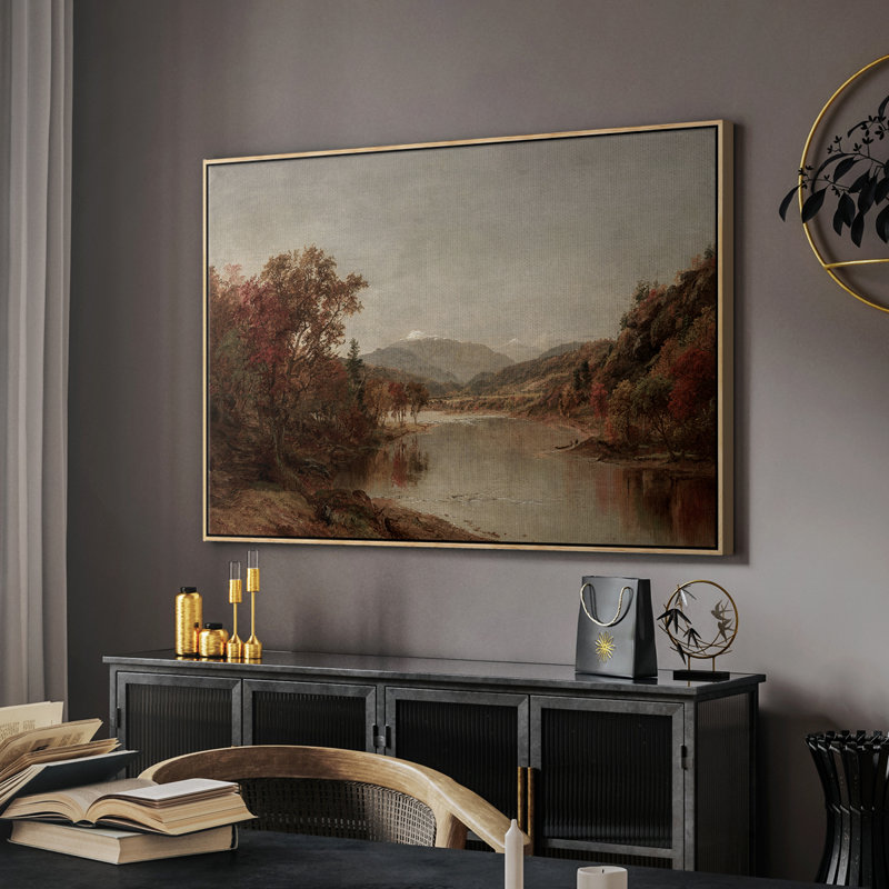 "Vintage Landscape-DCXLV" sur toile, H 27 po x l 41 po