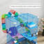 Cage à hamster 5 niveaux, transporteur d'animaux portable, bleu