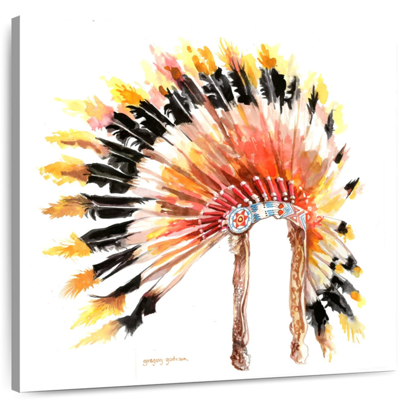 Lelar Chief Headdress I, 39" H x 39" W