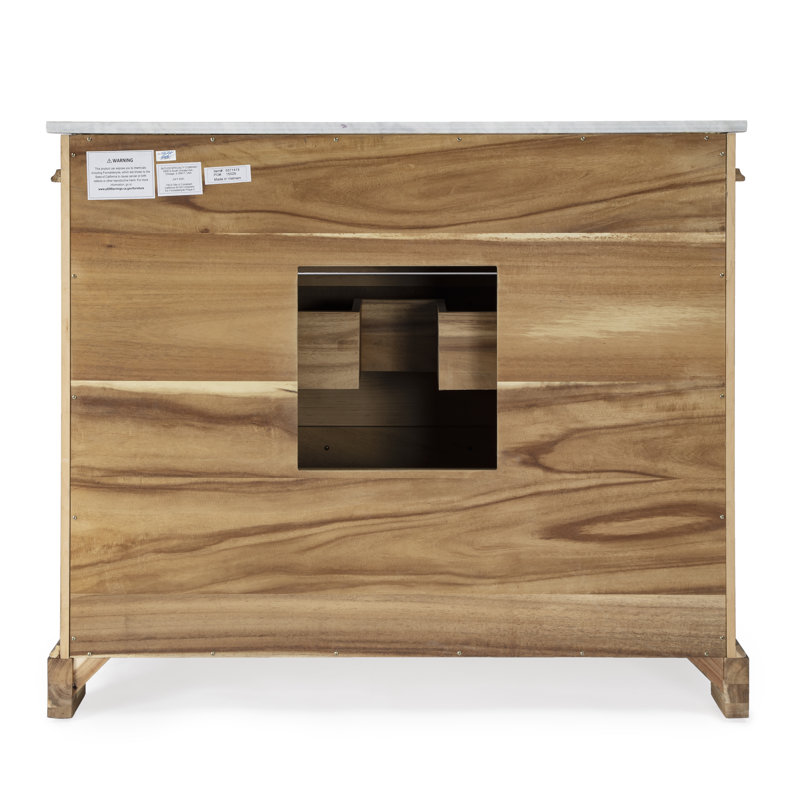Rachelle 42" Single Bathroom Vanity Set, Light Brown