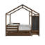 Lit à baldaquin double en bois de noyer-774125235