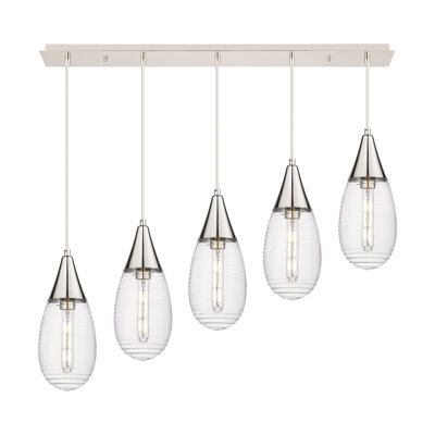 Luminaire suspendu grappe à 5 lumières Rameriz