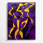 Abstrait art figuratif sur toile mauve 69-1936670768