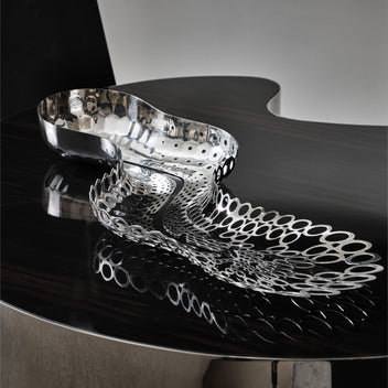 Cell Centerpiece, Black, Black Stainless Steel