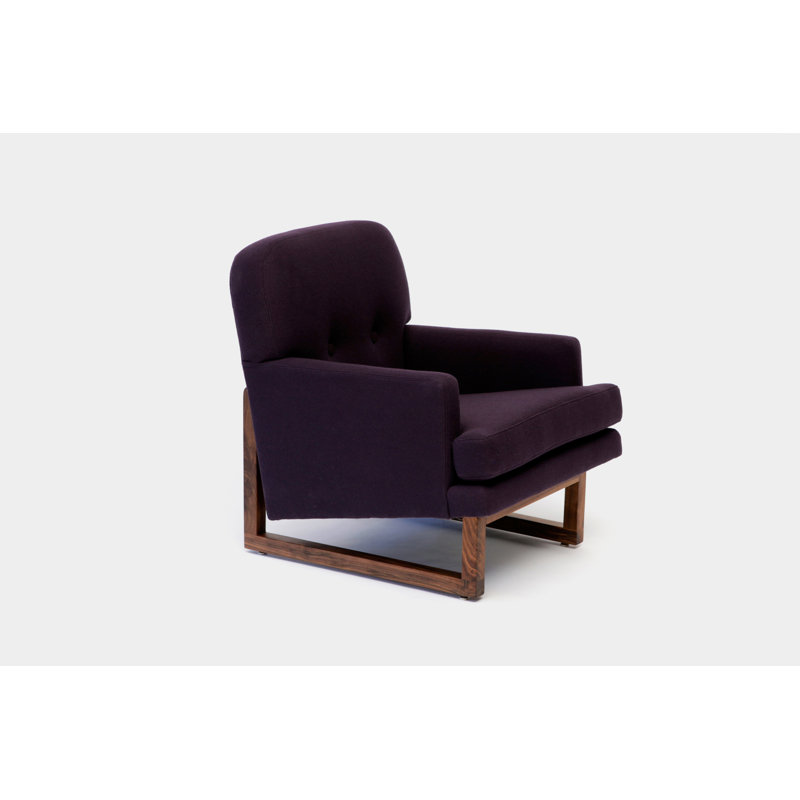 Melinda Armchair, Eggplant