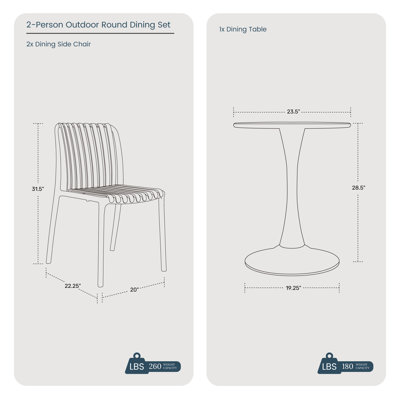 Outdoor Round Dining Set