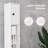 71" Tall Bathroom Storage Cabinet, Narrow Toilet Paper Cabinet With Open Shelves, 2 Door Cabinets, Adjustable Shelves For Kitchen, Hallway, Living Room, White