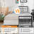 Queen Size Linen Bed Frame with Wingback Headboard, Upholstered Wing Side Queen Platform Bed with Wooden Slats Support, USB Ports, No Box Spring Needed, Noise Free-1272693087-1220992813