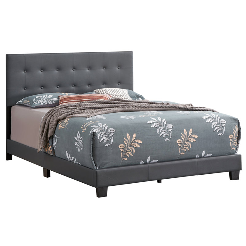Grand lit Gld Furniture Caldwell G1306-QB-UP, gris foncé