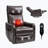 Faux Leather Heat Massage Manual Recliner Chair With Rocker And Swivel For Living Room-513071454