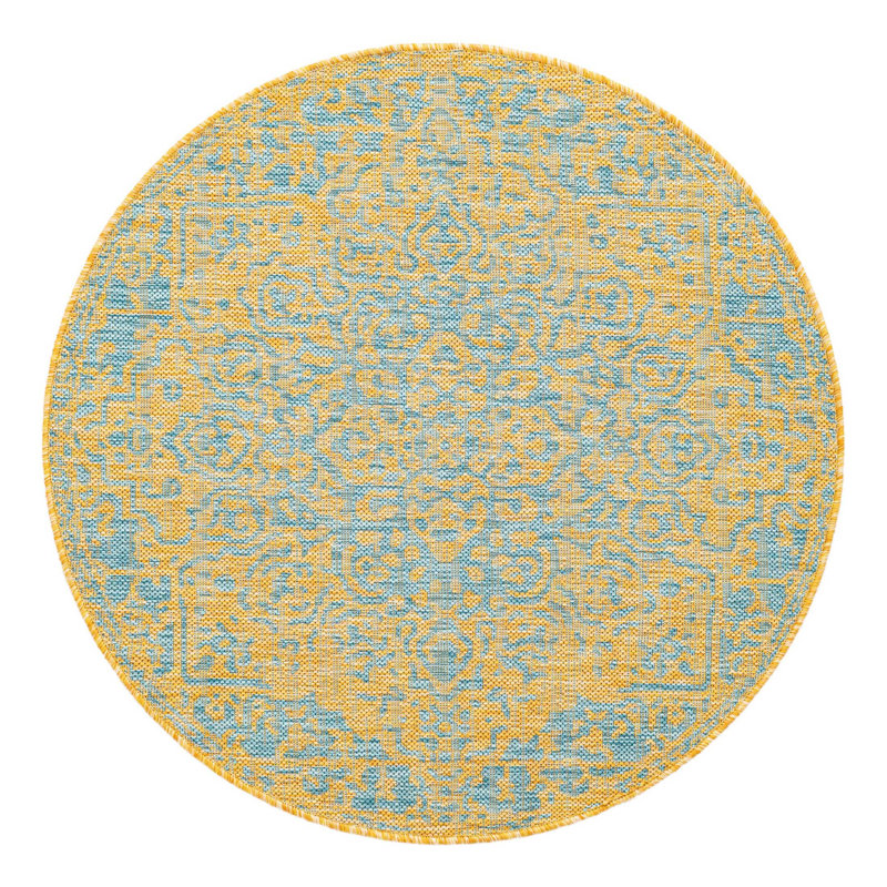 Jill Zarin Dubai Indoor/Outdoor Rug, Round 3'1"