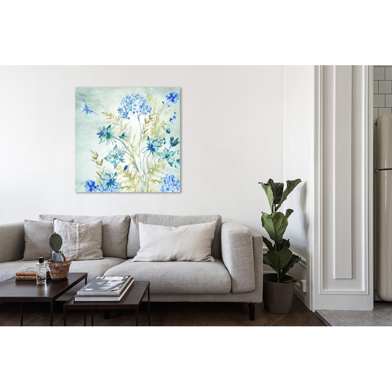 « wildflower & libellule iii », reproduction de photo sur toile tendue, H 12 po x l 12 po