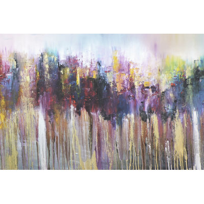 Morados II - Wrapped Canvas Painting