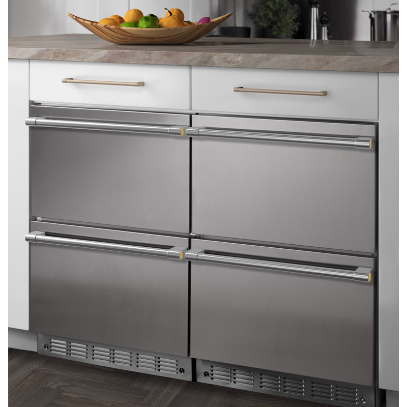 Monogram 24" Under Counter Double-Drawer Refrigerator, Minimalist