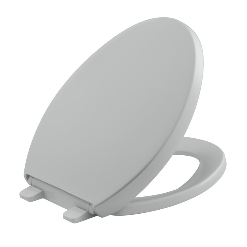 Reveal Quiet-Close with Grip-Tight Toilet Seat, Ice Grey, Elongated