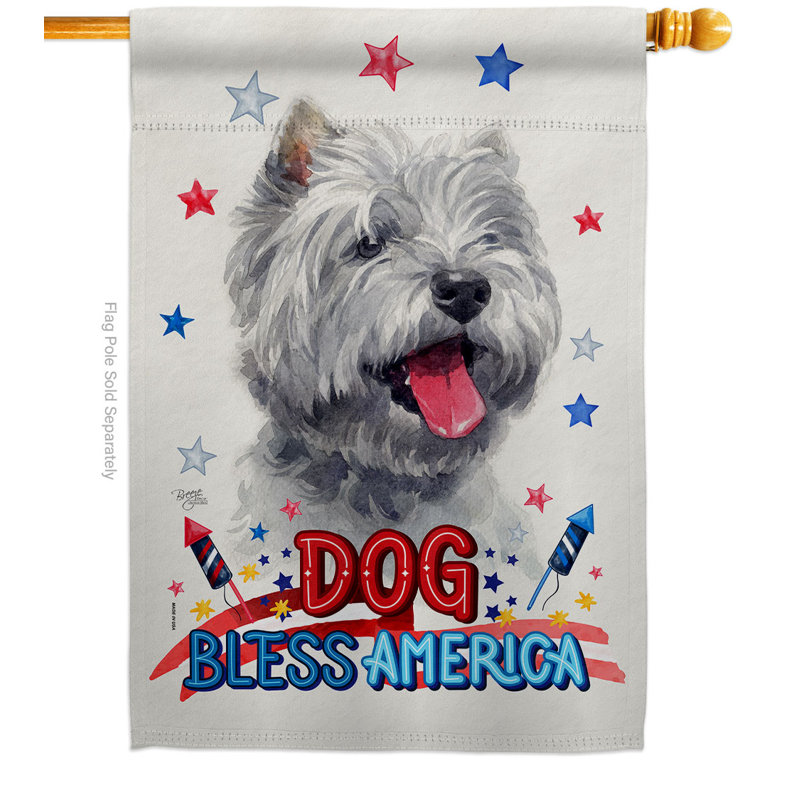 Double Sided 40'' H x 28'' W Polyester Animal House Flag