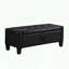 Banc en lin capitonné avec rangement-287841076